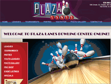 Tablet Screenshot of plazalanesbowlingcenter.com